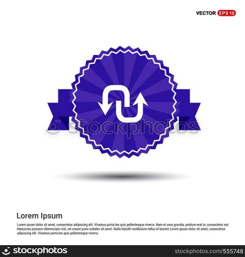 Reload Icon - Purple Ribbon banner