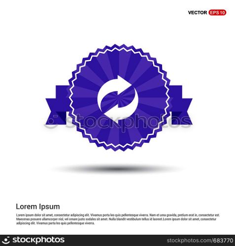 Reload Icon - Purple Ribbon banner