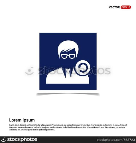 Reload User Icon - Blue photo Frame