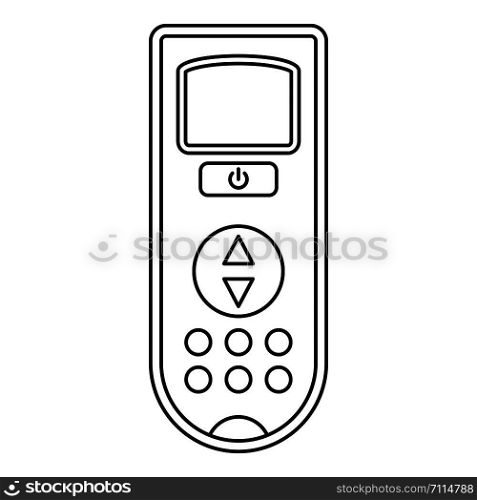 Remote control conditioner icon. Outline remote control conditioner vector icon for web design isolated on white background. Remote control conditioner icon, outline style