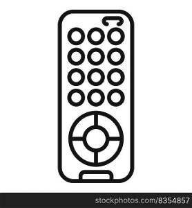 Remote control icon flat vector. Business center. Data tv. Remote control icon flat vector. Business center