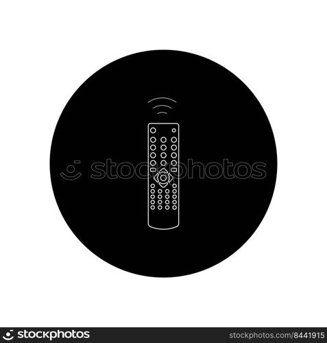 remote control logo illustration design