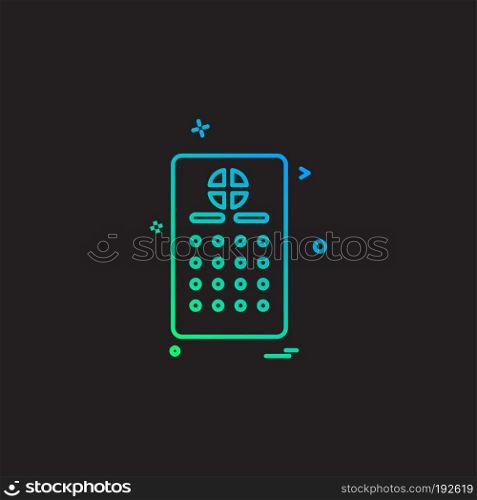 Remote icon design vector