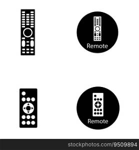 remote icon vector template illustration logo design