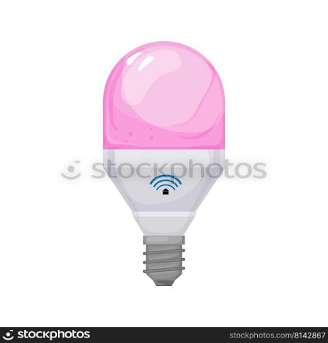 remote smart light bulb cartoon. remote smart light bulb sign. isolated symbol vector illustration. remote smart light bulb cartoon vector illustration