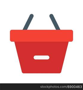 remove from basket, icon on isolated background