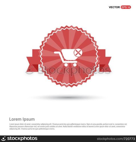 Remove from basket icon - Red Ribbon banner