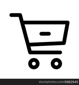 remove from cart, icon on isolated background
