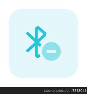Removing bluetooth pairing from the device.