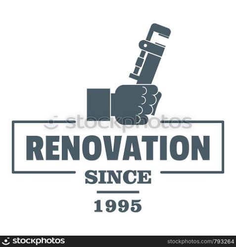 Renovation logo. Vintage illustration of renovation vector logo for web. Renovation logo, vintage style