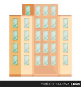 Rental multistory icon cartoon vector. Building apartment. City house. Rental multistory icon cartoon vector. Building apartment