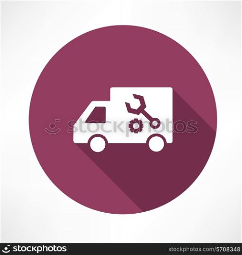 repair car icon. Flat modern style vector illustration