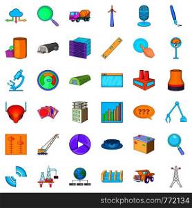 Repair cons set. Cartoon style of 36 repair vector icons for web isolated on white background. Repair icons set, cartoon style
