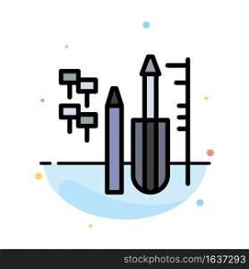 Repair, Custom, Engineering, Equipment Abstract Flat Color Icon Template