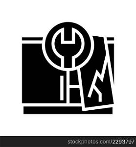 repair furniture glyph icon vector. repair furniture sign. isolated contour symbol black illustration. repair furniture glyph icon vector illustration