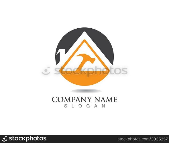 repair home Property and Construction Logo design for business . repair home Property and Construction Logo design for business corporate sign