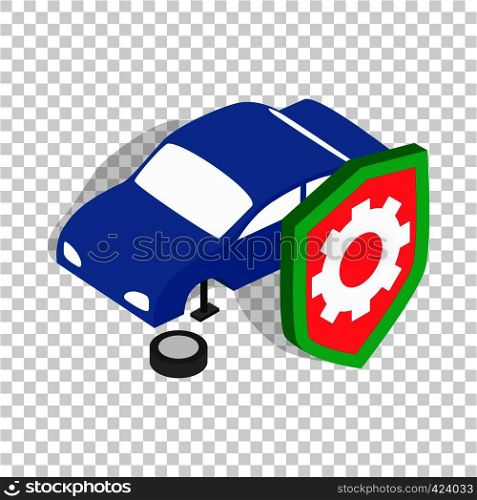 Repair machine isometric icon 3d on a transparent background vector illustration. Repair machine isometric icon