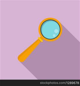Repair magnifier icon. Flat illustration of repair magnifier vector icon for web design. Repair magnifier icon, flat style