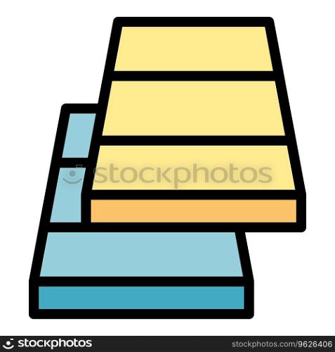 Repair material icon outline vector. Home construction. House woodwork color flat. Repair material icon vector flat