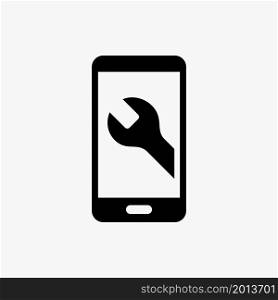repair mobile phone icon illustration design template