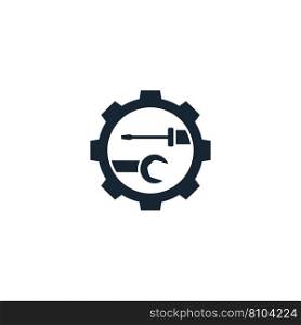 Repair service creative icon filled from Vector Image