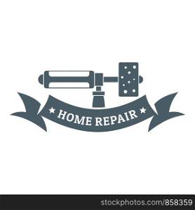 Repair spray logo. Simple illustration of repair spray vector logo for web. Repair spray logo, simple gray style