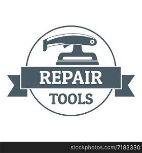 Repair tool logo. Simple illustration of repair tool vector logo for web. Repair tool logo, simple gray style