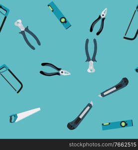 Repair Tools Seamless Pattern Background. Vector Illustration.. Repair Tools Seamless Pattern Background. Vector Illustration