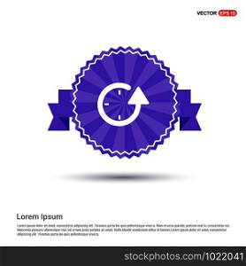 Repeat Clock Icon - Purple Ribbon banner