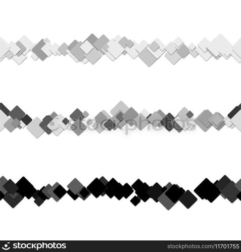 Repeatable abstract square pattern text rule line Vector Image