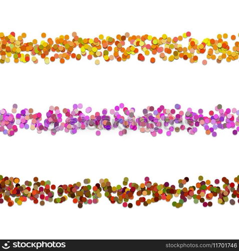 Repeatable dot pattern page divider line design Vector Image