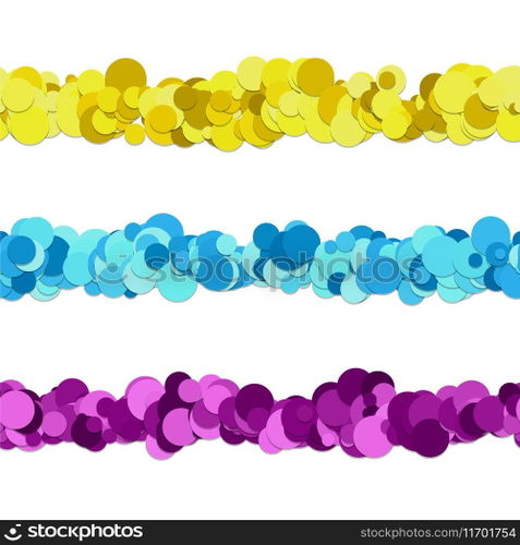 Repeatable dot pattern page separator line design Vector Image