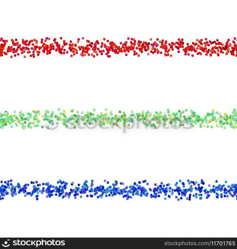 Repeatable dot pattern paragraph dividing line Vector Image