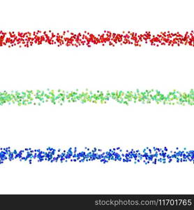 Repeatable dot pattern paragraph dividing line Vector Image