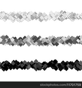 Repeatable random square pattern page separator Vector Image