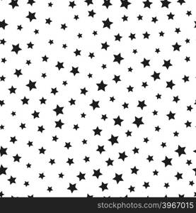 Repeating background from stars. Seamless pattern.