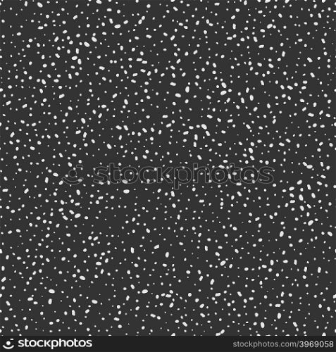 Repeating dotted background. Seamless pattern from drops or blots. Snow background