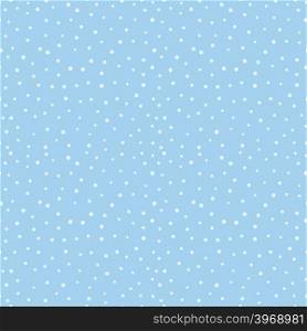 Repeating dotted background. Seamless pattern. Snow background