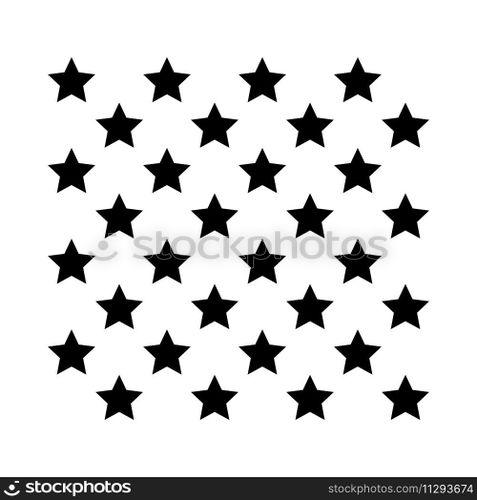 Repeating pattern star background in vector