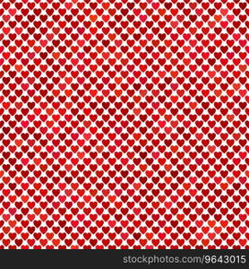 Repeating red heart background pattern design Vector Image