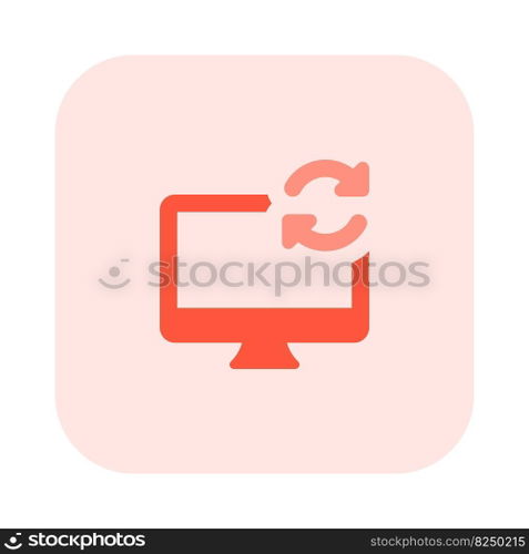 Repeating task or process on desktop computer.