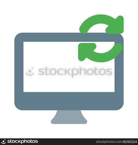 Repeating task or process on desktop computer.