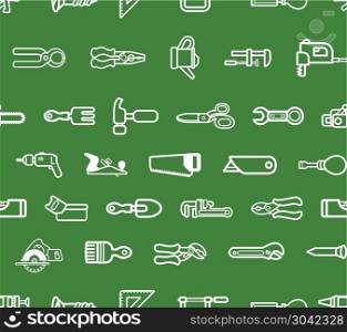 Repeating tools background. A seamless repeating background with lots of tools and harware. Repeating tools background