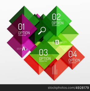 Repetition of overlapping color squares. Repetition of overlapping color squares, geometric modern background