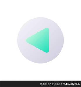 Replay button pixel perfect flat gradient two-color ui icon. Video and audio content. Player control. Simple filled pictogram. GUI, UX design for mobile application. Vector isolated RGB illustration. Replay button pixel perfect flat gradient two-color ui icon