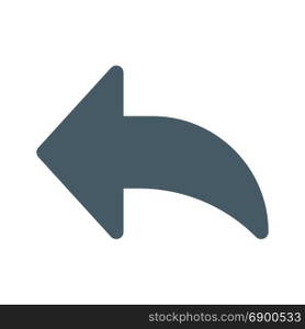 reply arrow, icon on isolated background