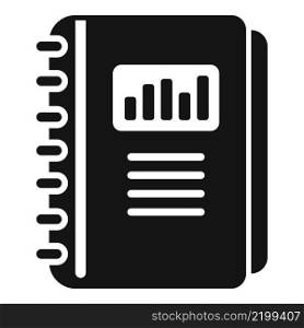 Report icon simple vector. Business document. Paper chart. Report icon simple vector. Business document