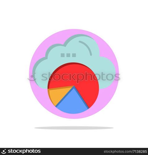 Reporting, Cloud, Data Science, Cloud Science Abstract Circle Background Flat color Icon