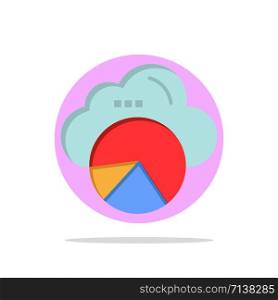 Reporting, Cloud, Data Science, Cloud Science Abstract Circle Background Flat color Icon