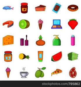 Repository icons set. Cartoon set of 25 repository vector icons for web isolated on white background. Repository icons set, cartoon style